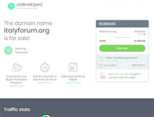 Tablet Screenshot of italyforum.org